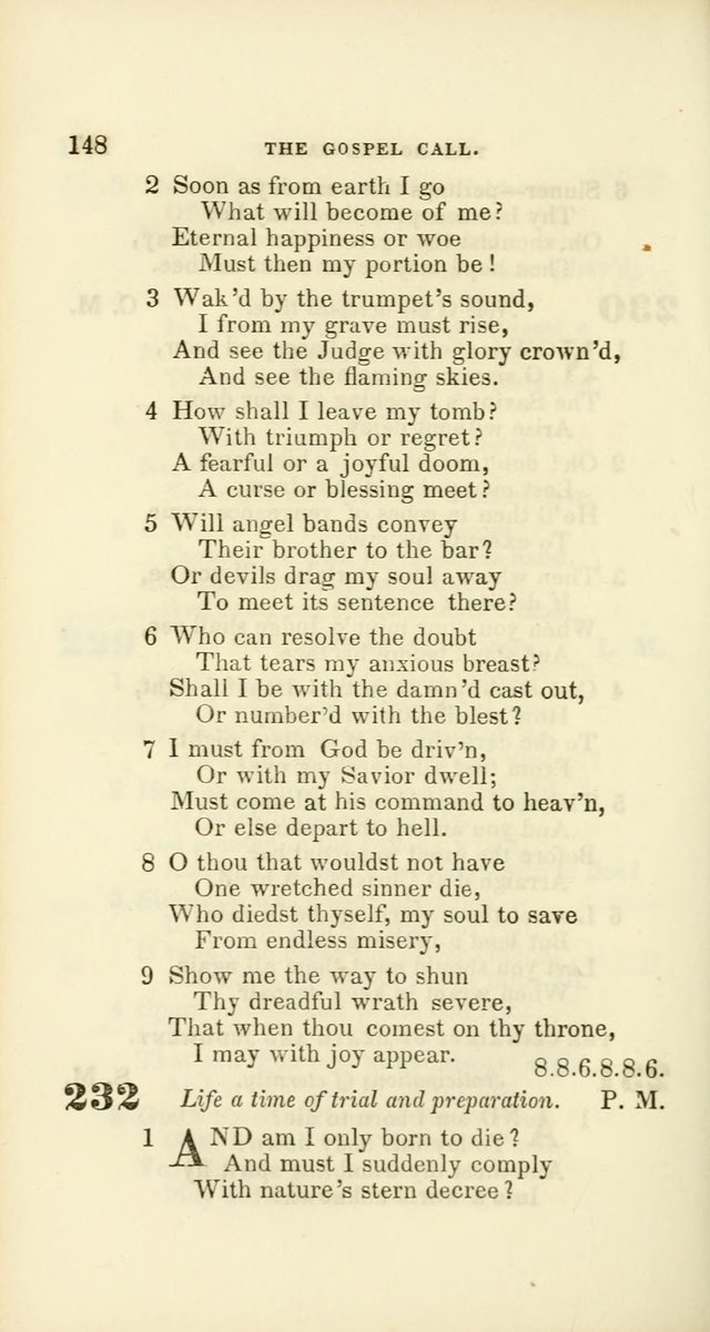 Hymns: selected and original, for public and private worship (60th ed., 1st rev. ed.) page 148