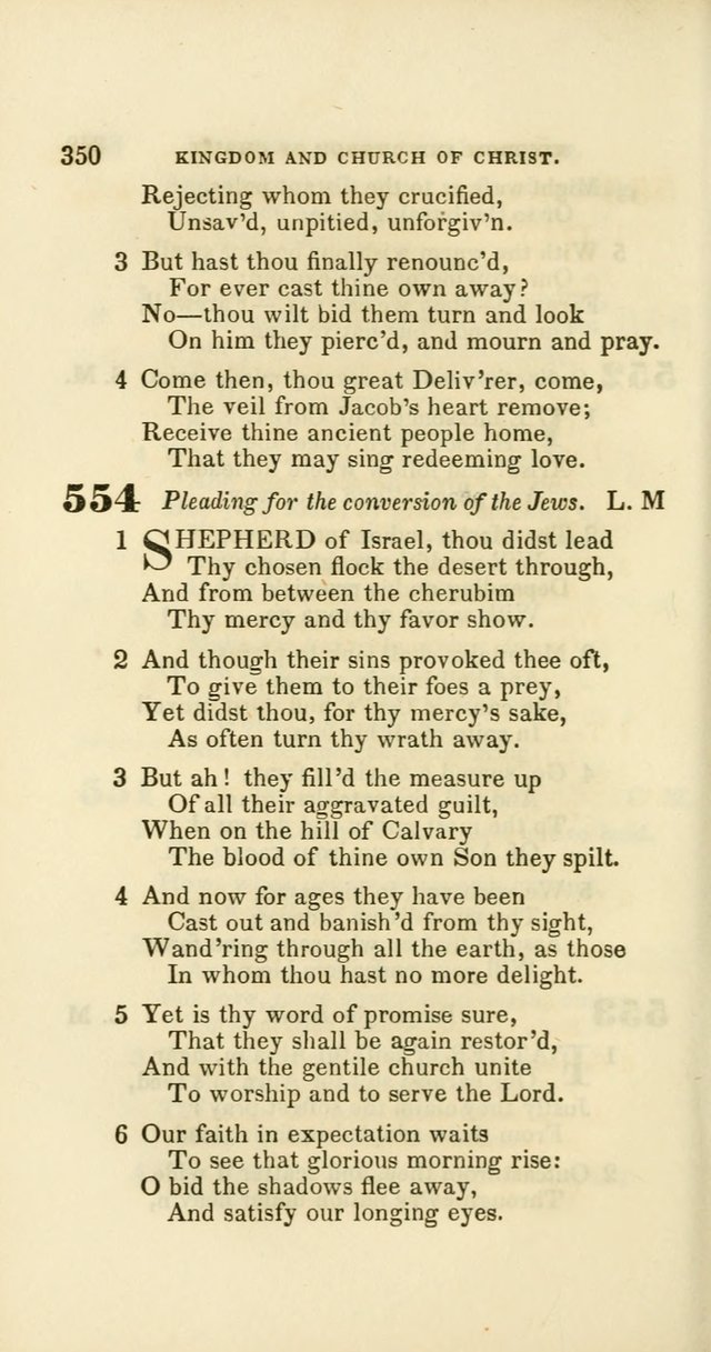 Hymns: selected and original, for public and private worship (60th ed., 1st rev. ed.) page 350