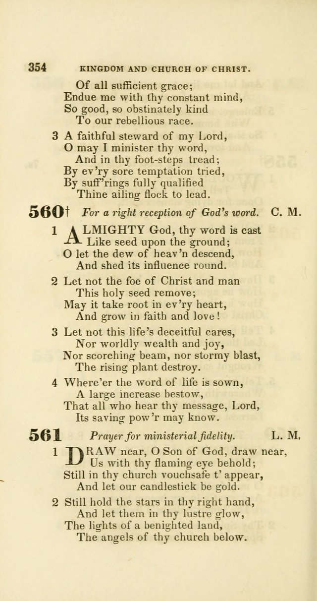 Hymns: selected and original, for public and private worship (60th ed., 1st rev. ed.) page 354