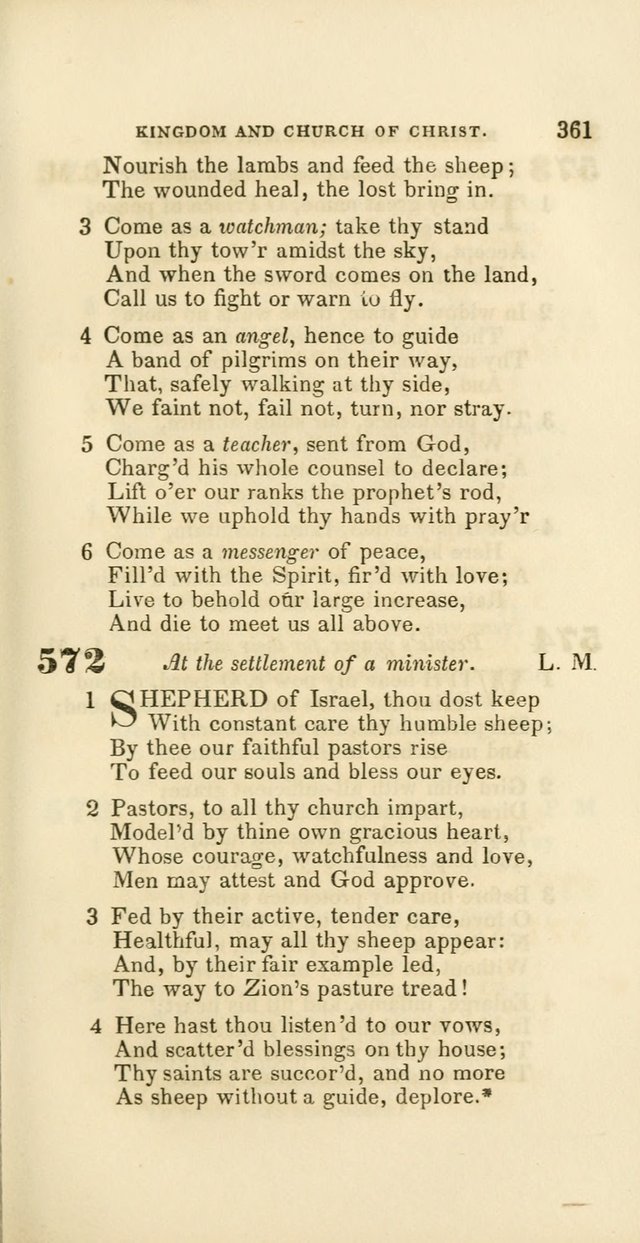 Hymns: selected and original, for public and private worship (60th ed., 1st rev. ed.) page 361