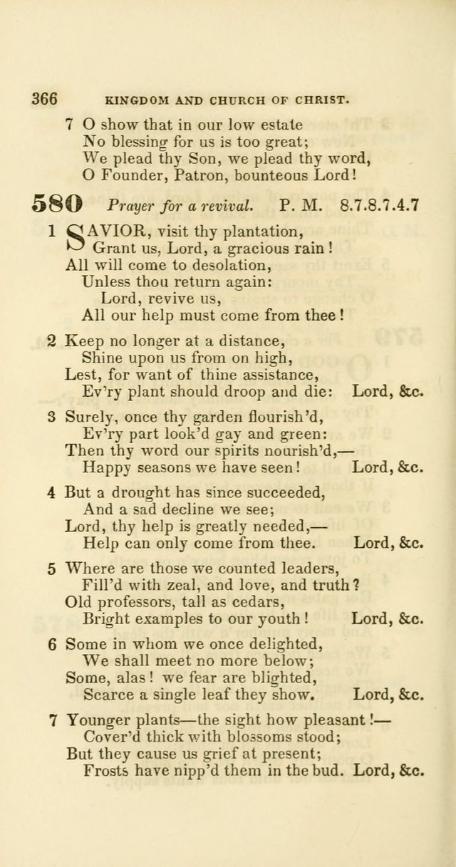 Hymns: selected and original, for public and private worship (60th ed., 1st rev. ed.) page 366