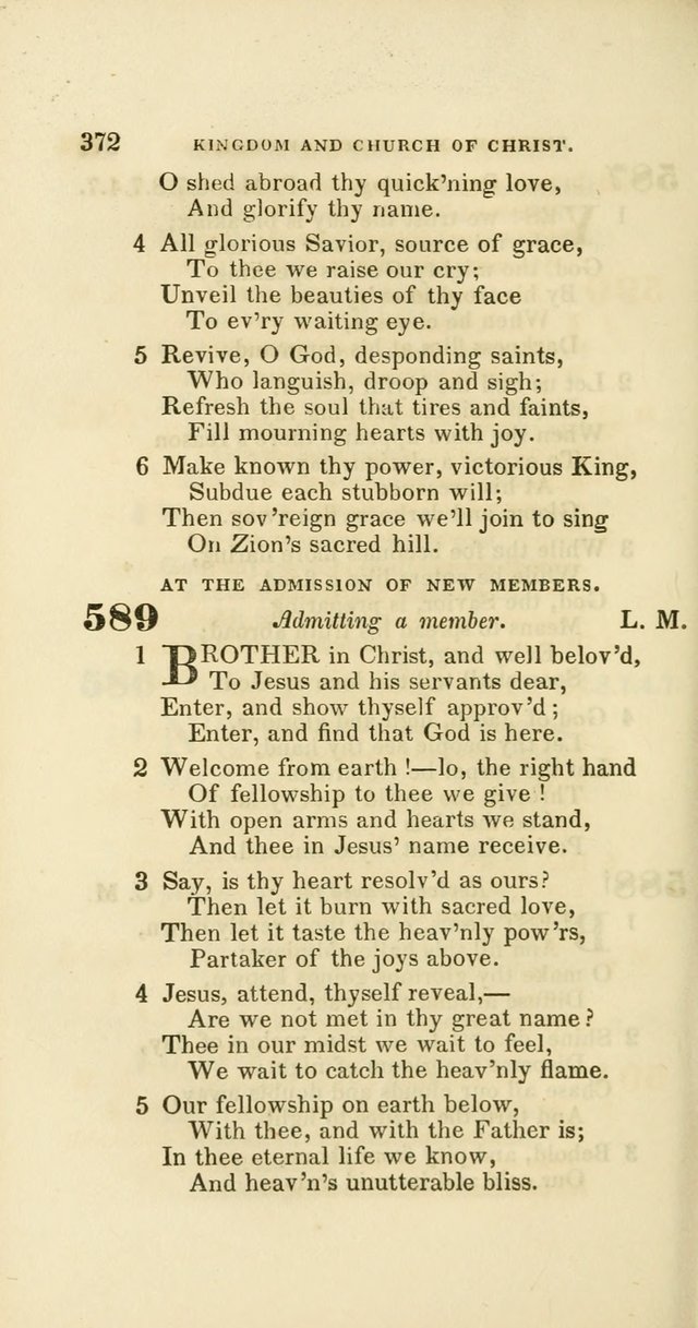Hymns: selected and original, for public and private worship (60th ed., 1st rev. ed.) page 372
