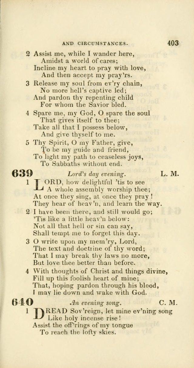 Hymns: selected and original, for public and private worship (60th ed., 1st rev. ed.) page 403