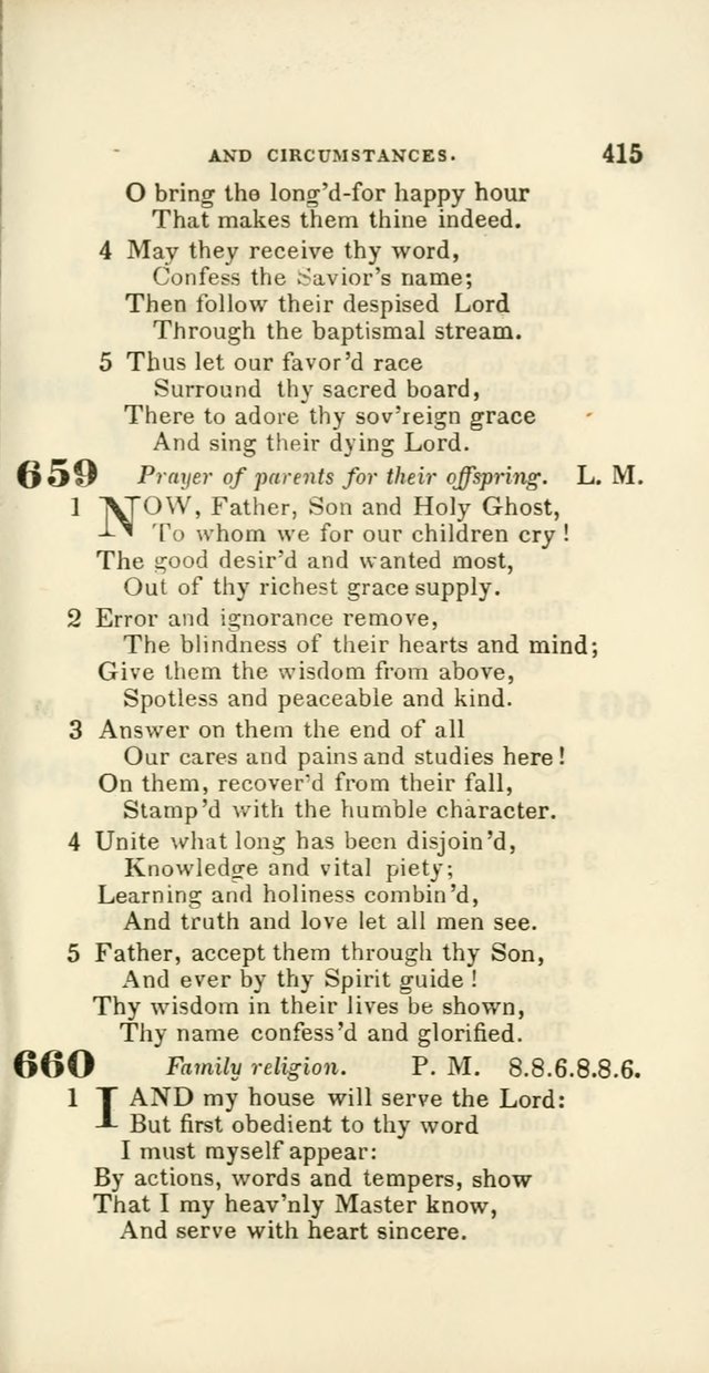Hymns: selected and original, for public and private worship (60th ed., 1st rev. ed.) page 415