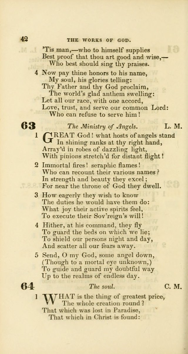 Hymns: selected and original, for public and private worship (60th ed., 1st rev. ed.) page 42