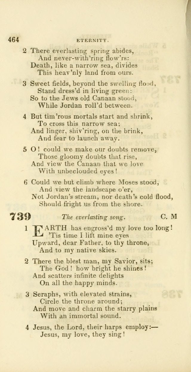 Hymns: selected and original, for public and private worship (60th ed., 1st rev. ed.) page 464