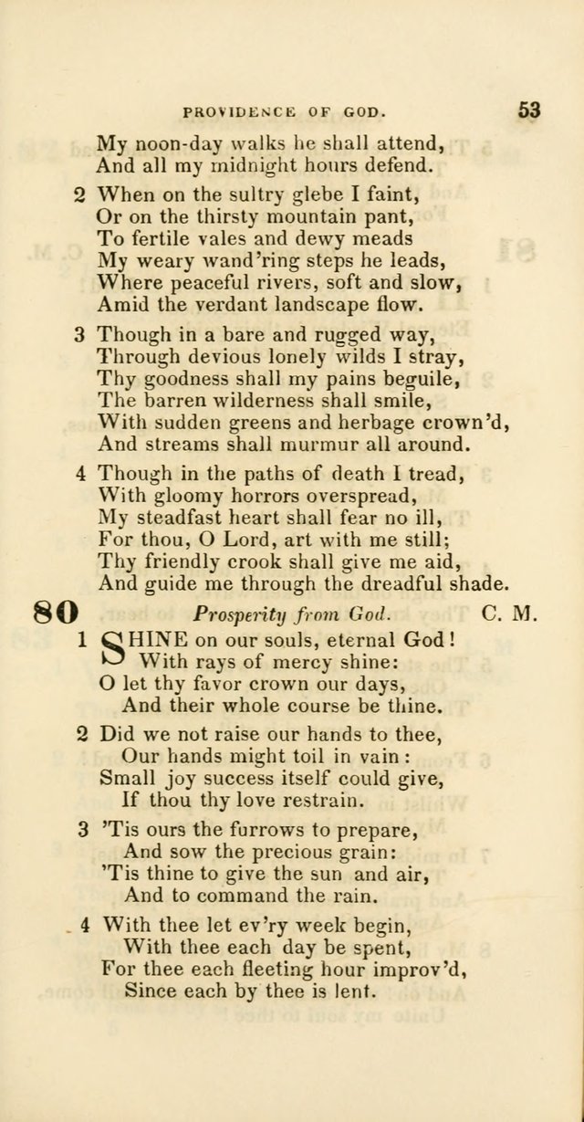 Hymns: selected and original, for public and private worship (60th ed., 1st rev. ed.) page 53