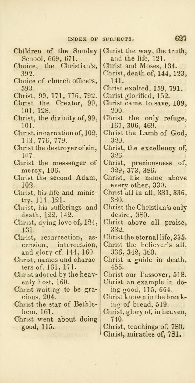 Hymns: selected and original, for public and private worship (60th ed., 1st rev. ed.) page 627