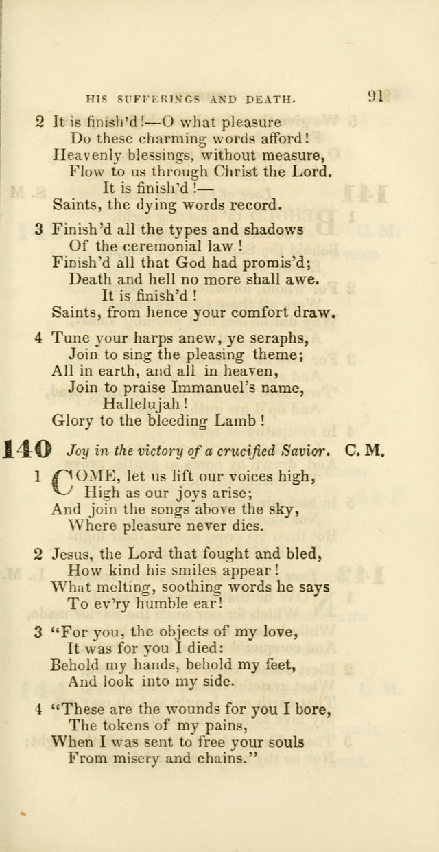 Hymns: selected and original, for public and private worship (60th ed., 1st rev. ed.) page 91