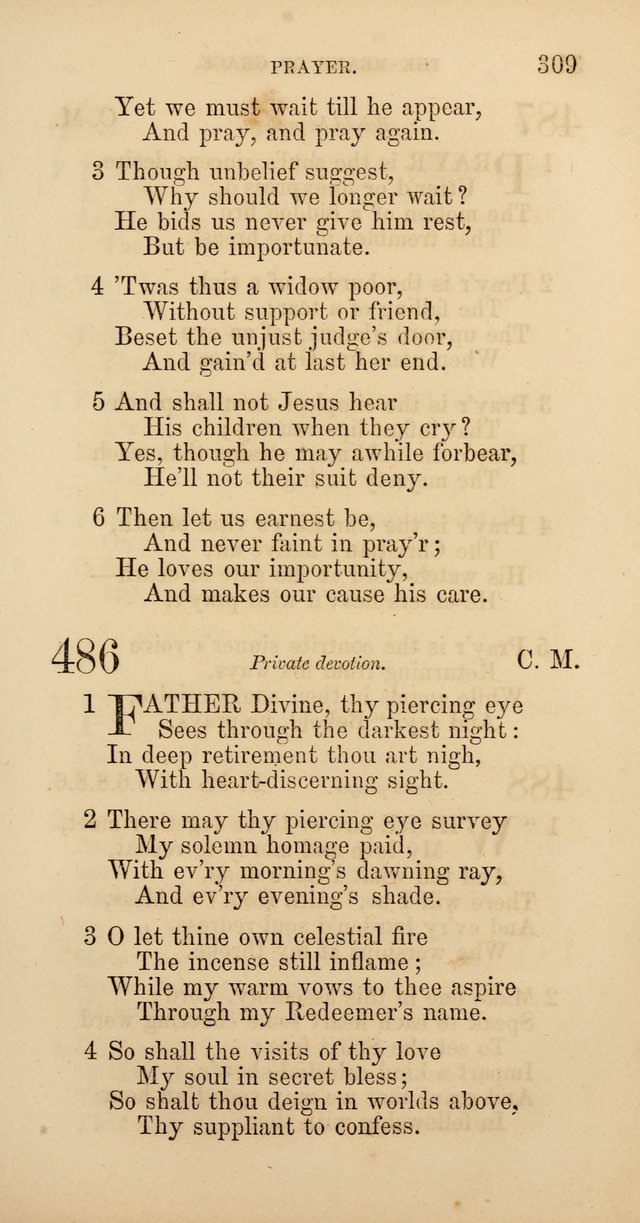 Hymns: selected and original, for public and  private worship (4th ed. 3rd rev. ed.) page 327