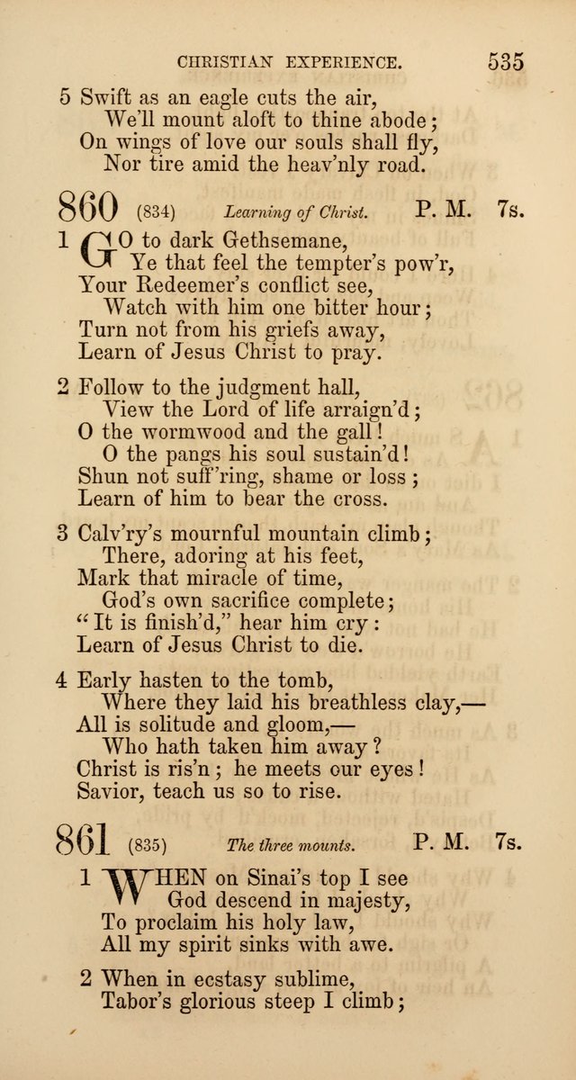 Hymns: selected and original, for public and  private worship (4th ed. 3rd rev. ed.) page 563
