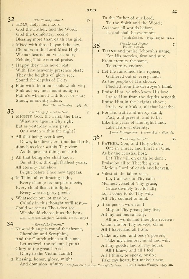 Hymns and Songs of Praise for Public and Social Worship page 21