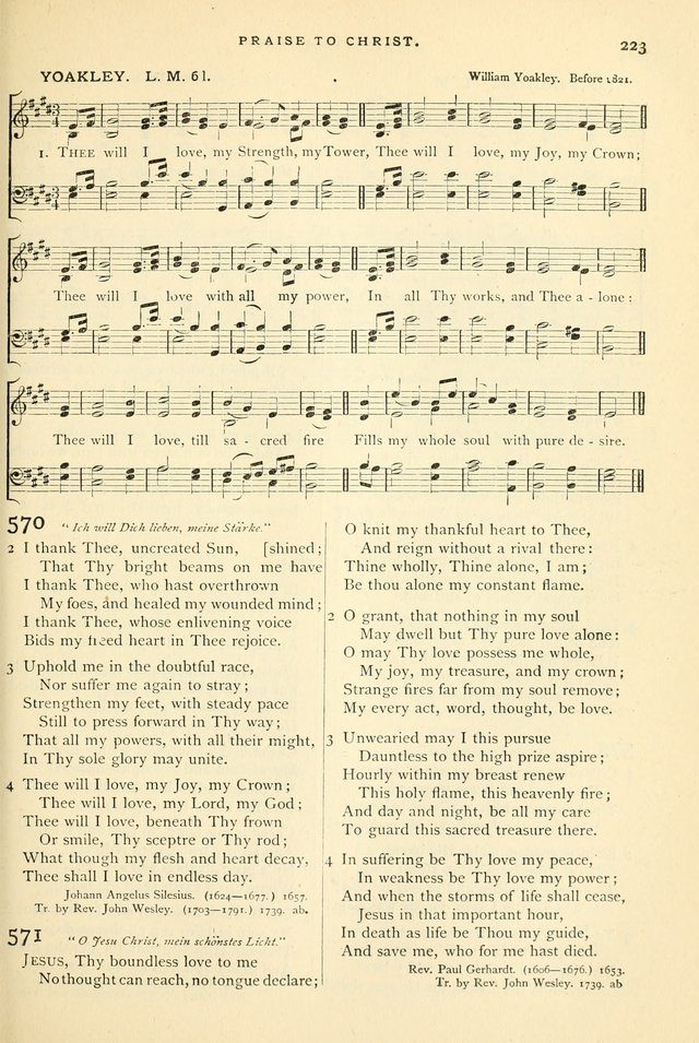 Hymns and Songs of Praise for Public and Social Worship page 227