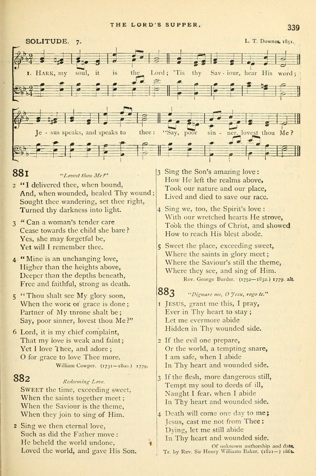 Hymns and Songs of Praise for Public and Social Worship page 345
