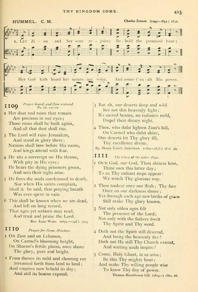 Hymns and Songs of Praise for Public and Social Worship page 423