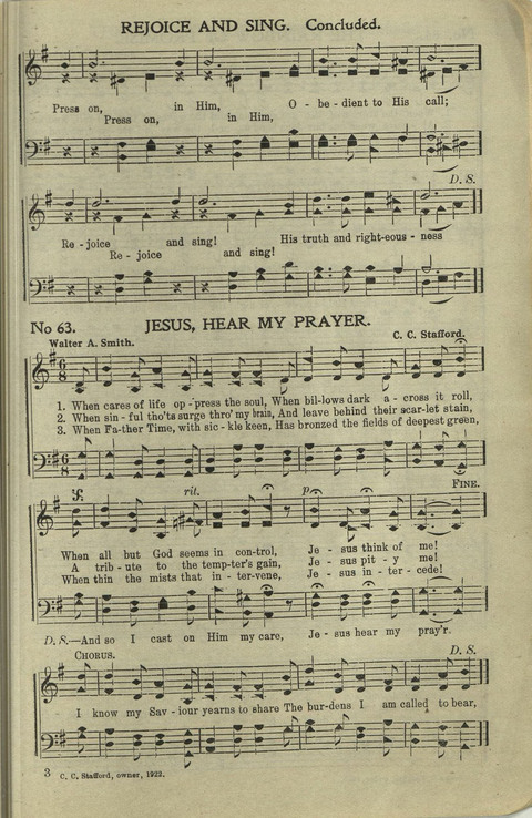 Hallelujahs: for Sunday Schools, Singing-Schools, Revivals, Conventions and General Use in Christian Work and Worship page 63