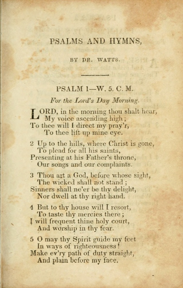 Hymns and Spiritual Songs, Original and Selected, for the Use of Christians. (8th ed.) page 2