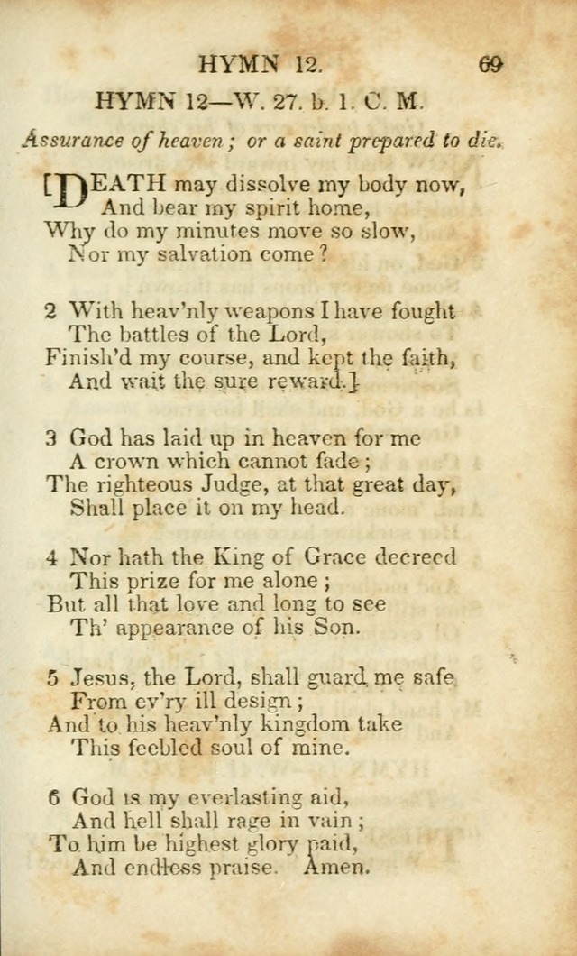 Hymns and Spiritual Songs, Original and Selected, for the Use of Christians. (8th ed.) page 66