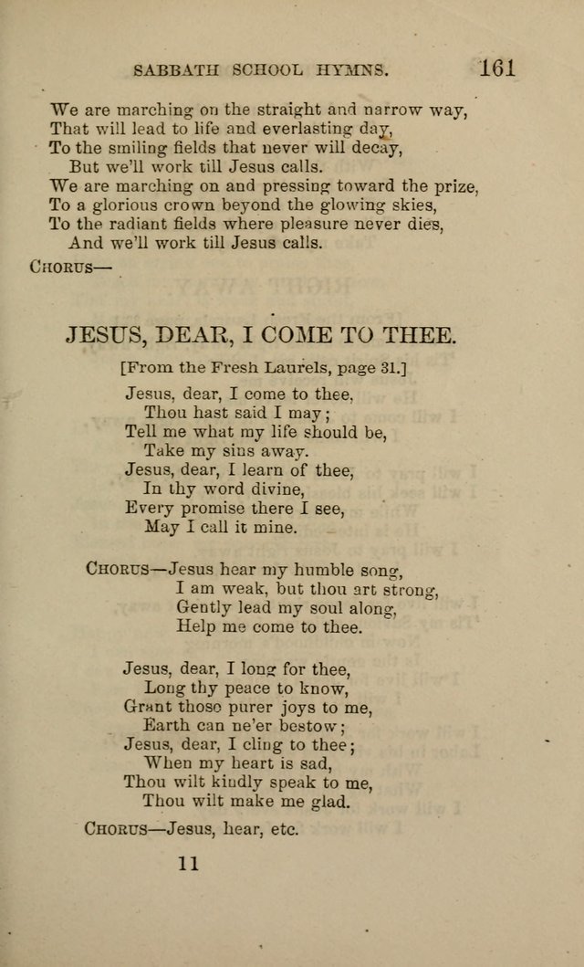 Hymns for the use of the Sabbath School of the Second Reformed Church, Albany N. Y. page 163