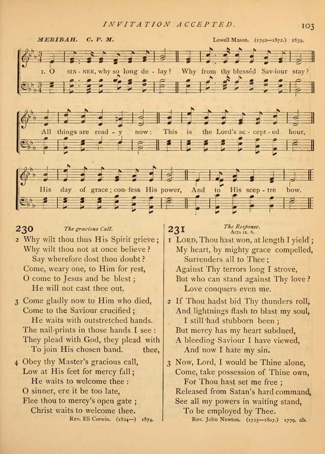 Hymns and Songs for Social and Sabbath Worship page 106