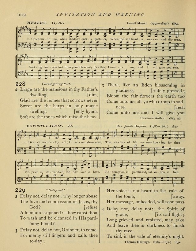 Hymns and Songs for Social and Sabbath Worship. (Rev. ed.) page 102