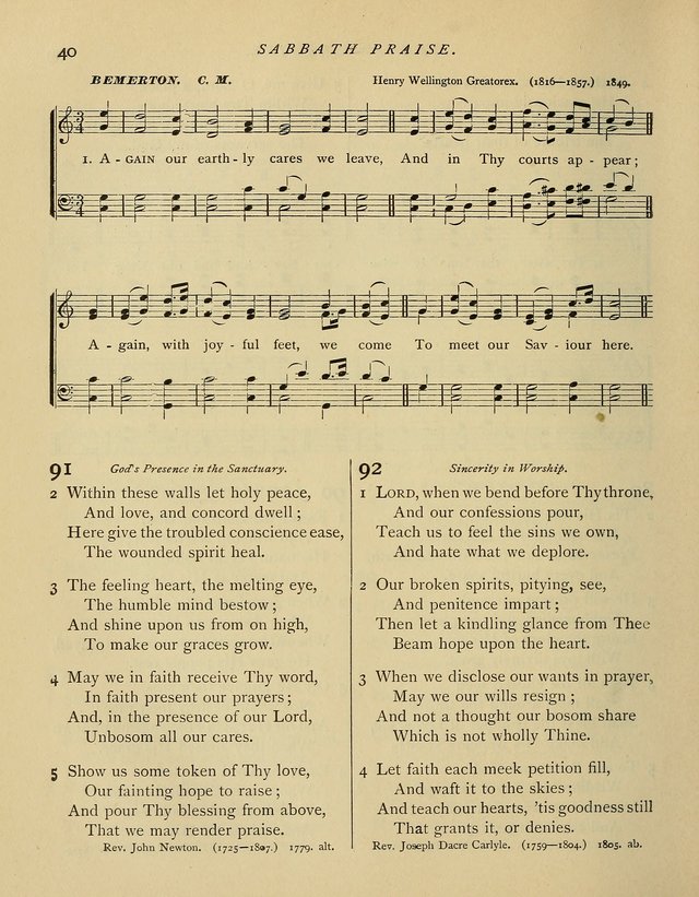 Hymns and Songs for Social and Sabbath Worship. (Rev. ed.) page 40