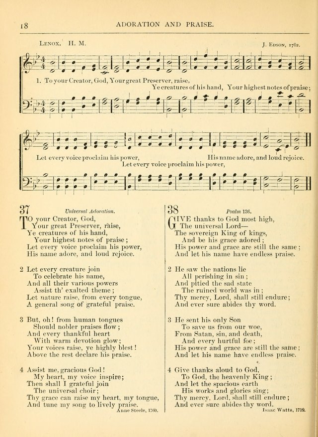 Hymns for the Sanctuary and Social Worship: with tunes page 18