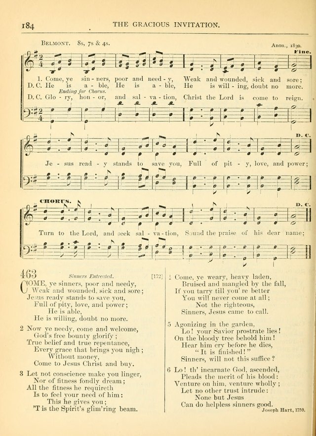 Hymns for the Sanctuary and Social Worship: with tunes page 184