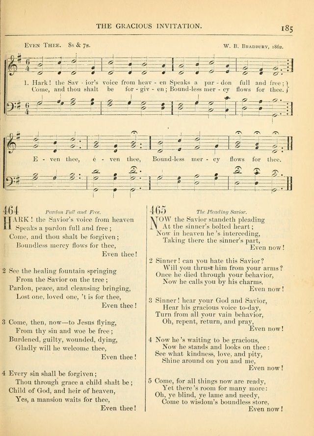 Hymns for the Sanctuary and Social Worship: with tunes page 185