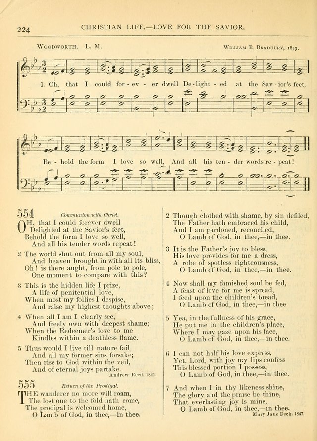 Hymns for the Sanctuary and Social Worship: with tunes page 224