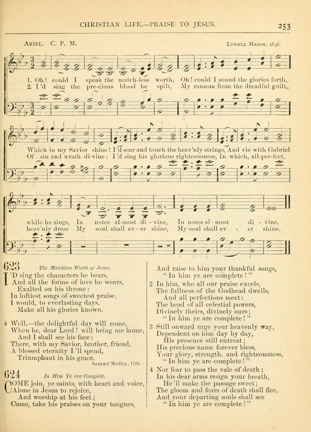 Hymns for the Sanctuary and Social Worship: with tunes page 253