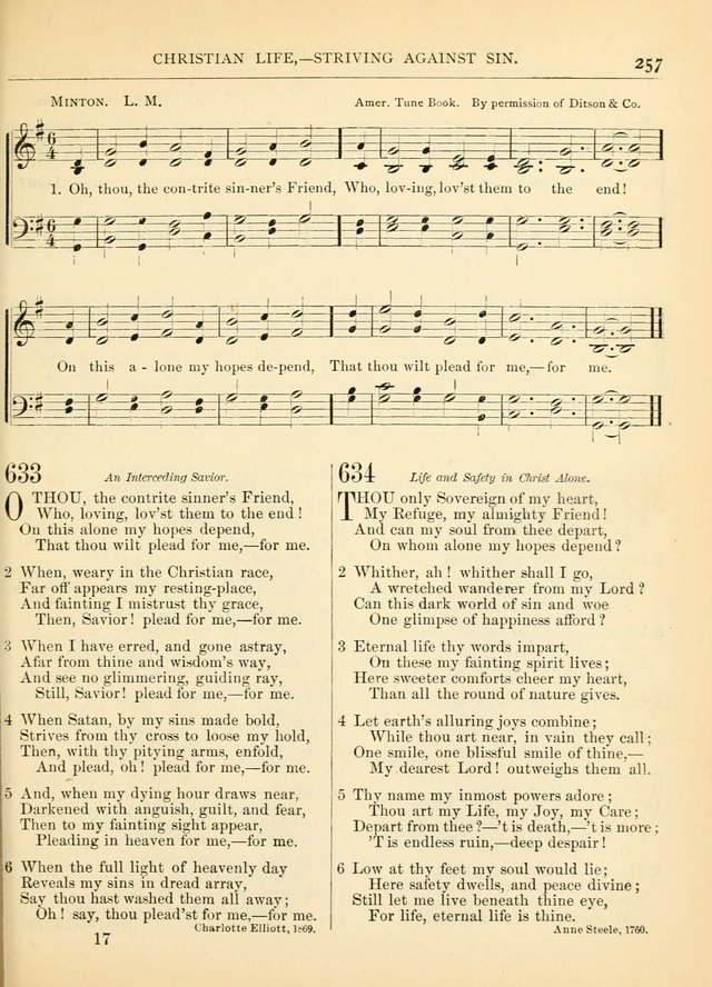 Hymns for the Sanctuary and Social Worship: with tunes page 257