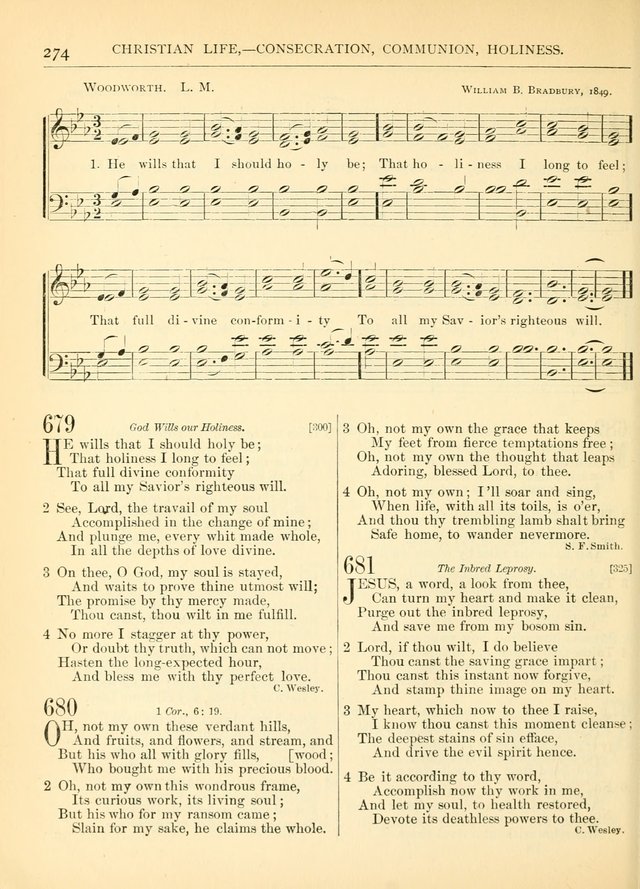 Hymns for the Sanctuary and Social Worship: with tunes page 274