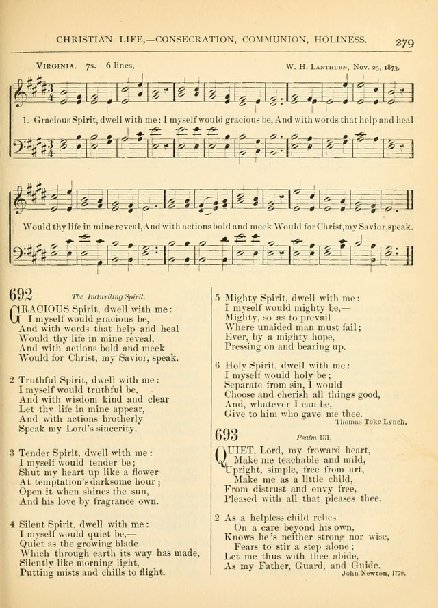 Hymns for the Sanctuary and Social Worship: with tunes page 279
