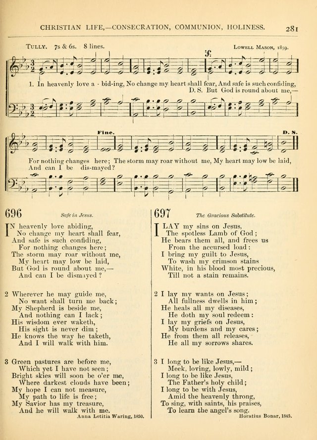 Hymns for the Sanctuary and Social Worship: with tunes page 281