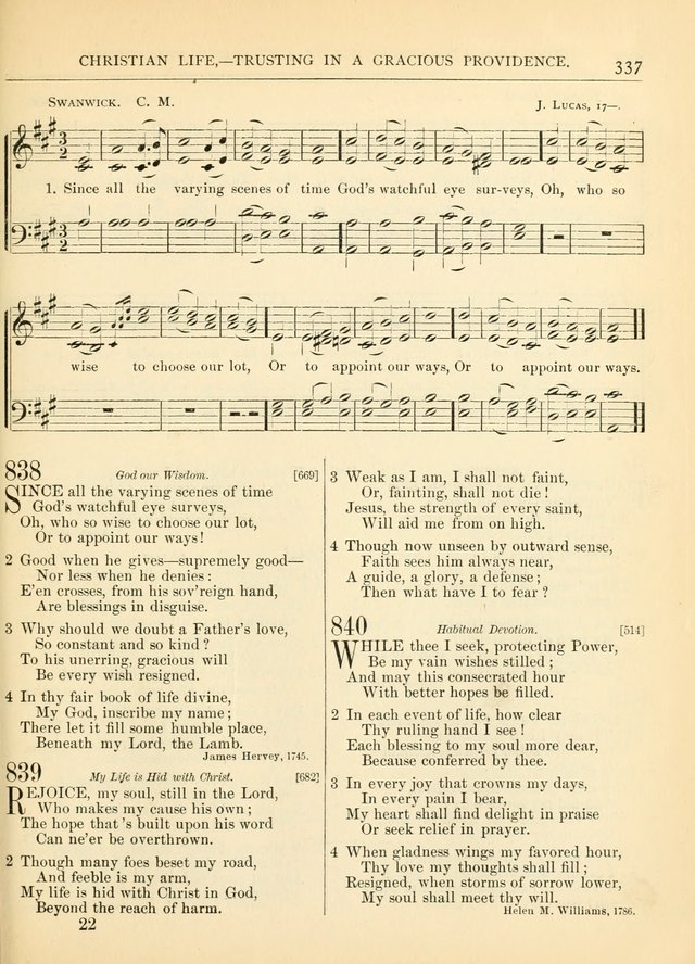 Hymns for the Sanctuary and Social Worship: with tunes page 341
