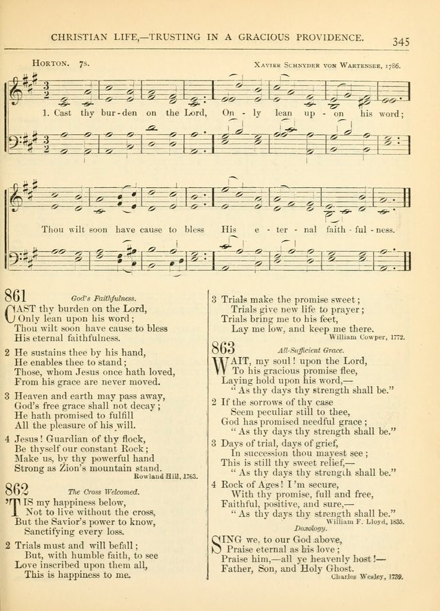 Hymns for the Sanctuary and Social Worship: with tunes page 349