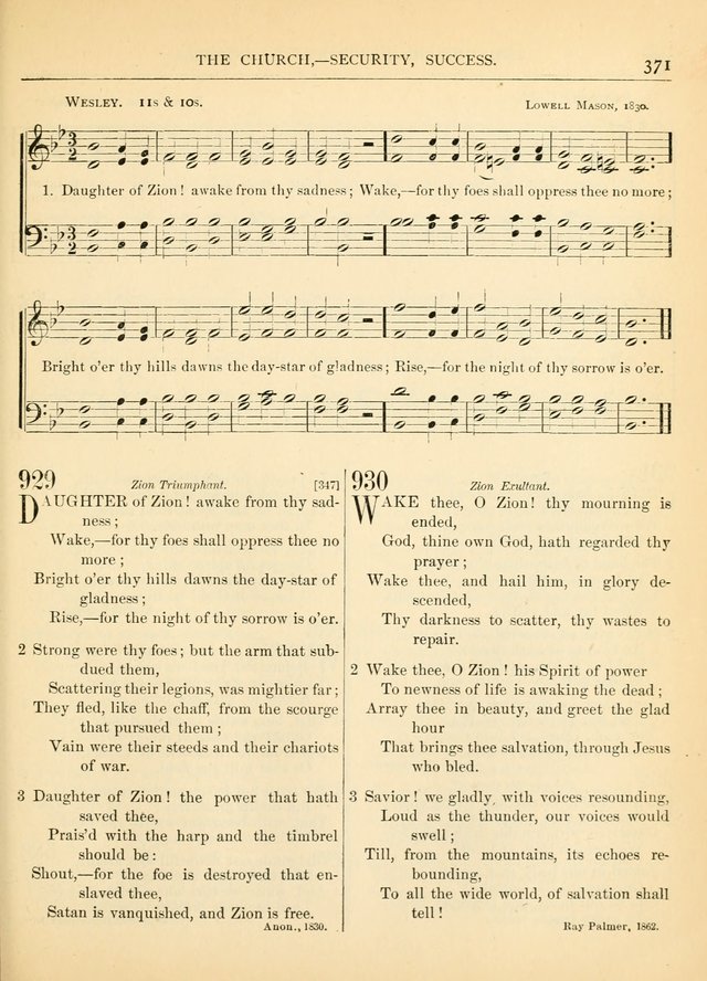 Hymns for the Sanctuary and Social Worship: with tunes page 375