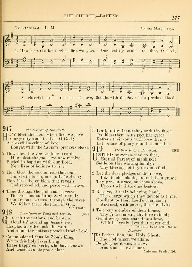 Hymns for the Sanctuary and Social Worship: with tunes page 381