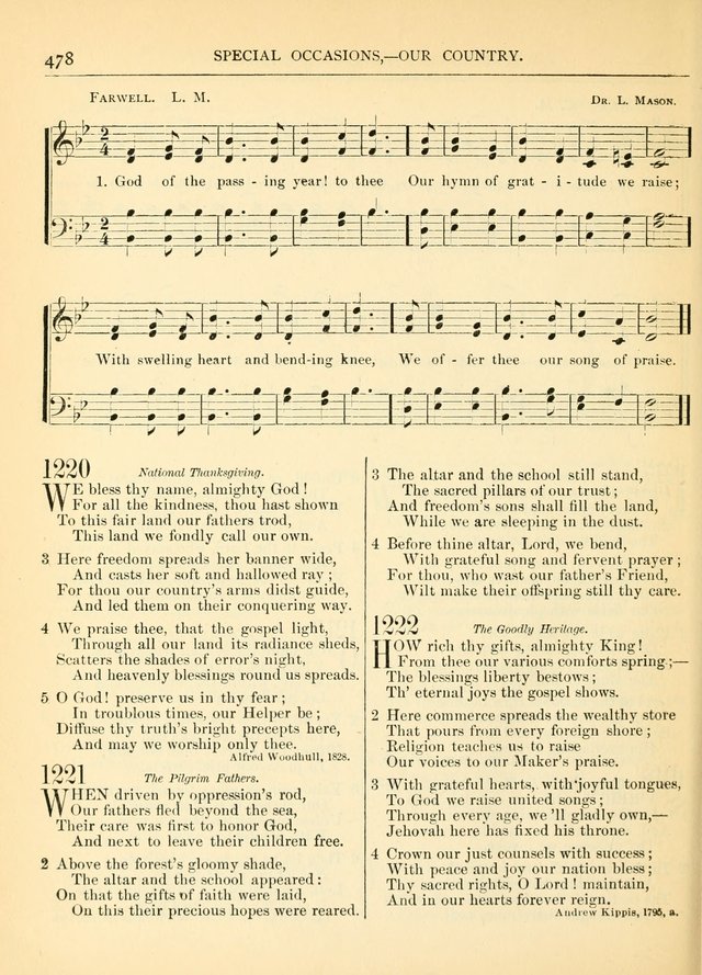 Hymns for the Sanctuary and Social Worship: with tunes page 482