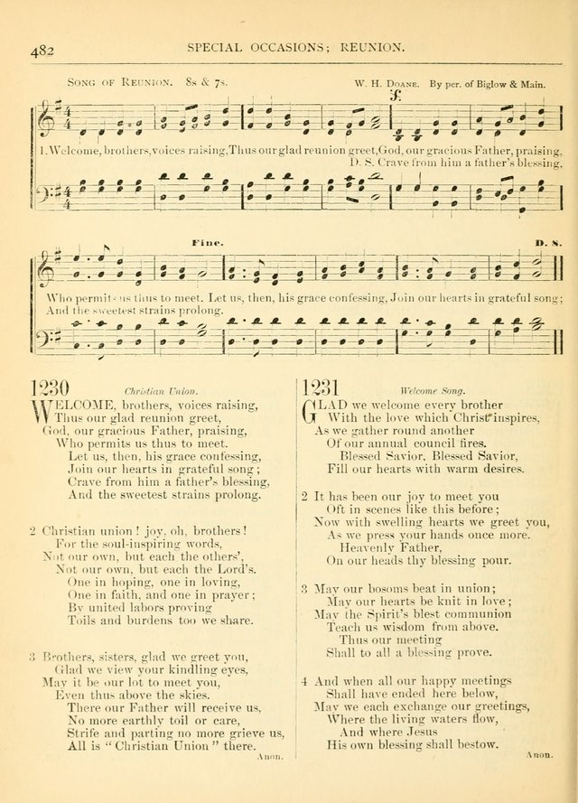 Hymns for the Sanctuary and Social Worship: with tunes page 486