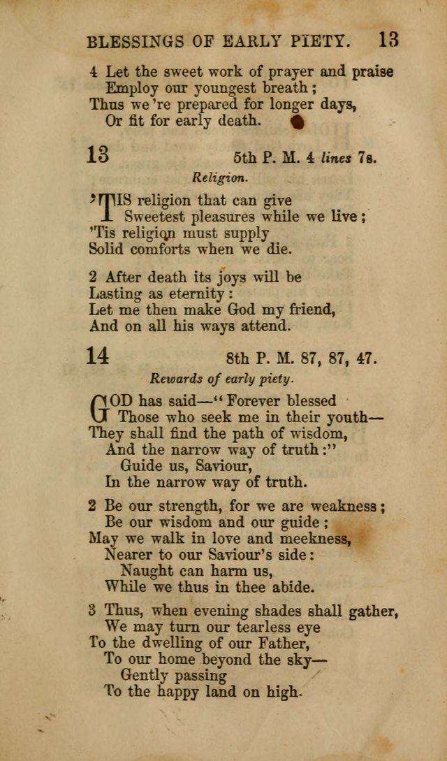 Hymns for Sunday Schools, Youth, and Children page 13