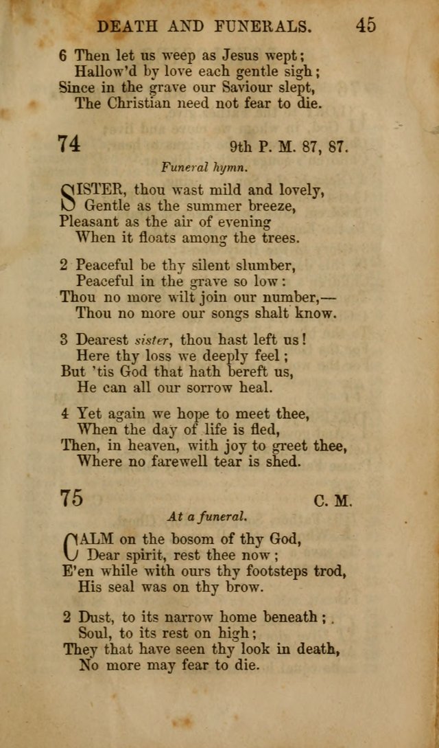 Hymns for Sunday Schools, Youth, and Children page 45