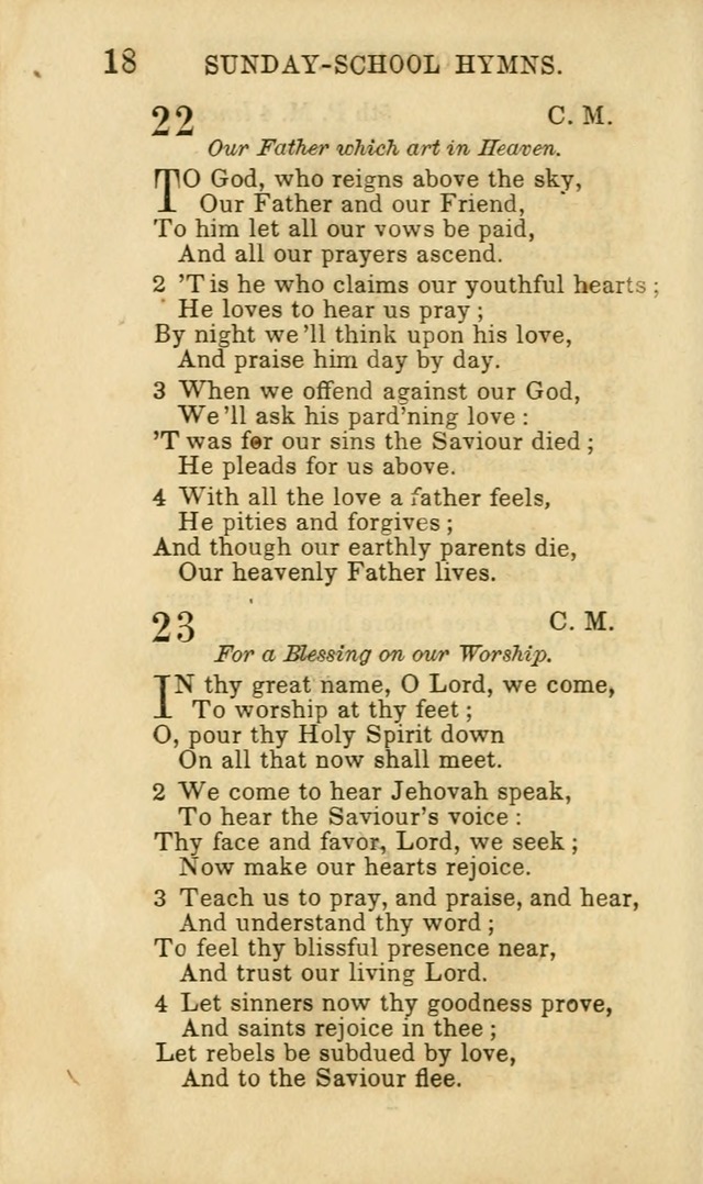 Hymns for Sunday Schools, Youth and Children page 18
