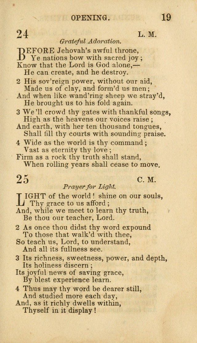 Hymns for Sunday Schools, Youth and Children page 19