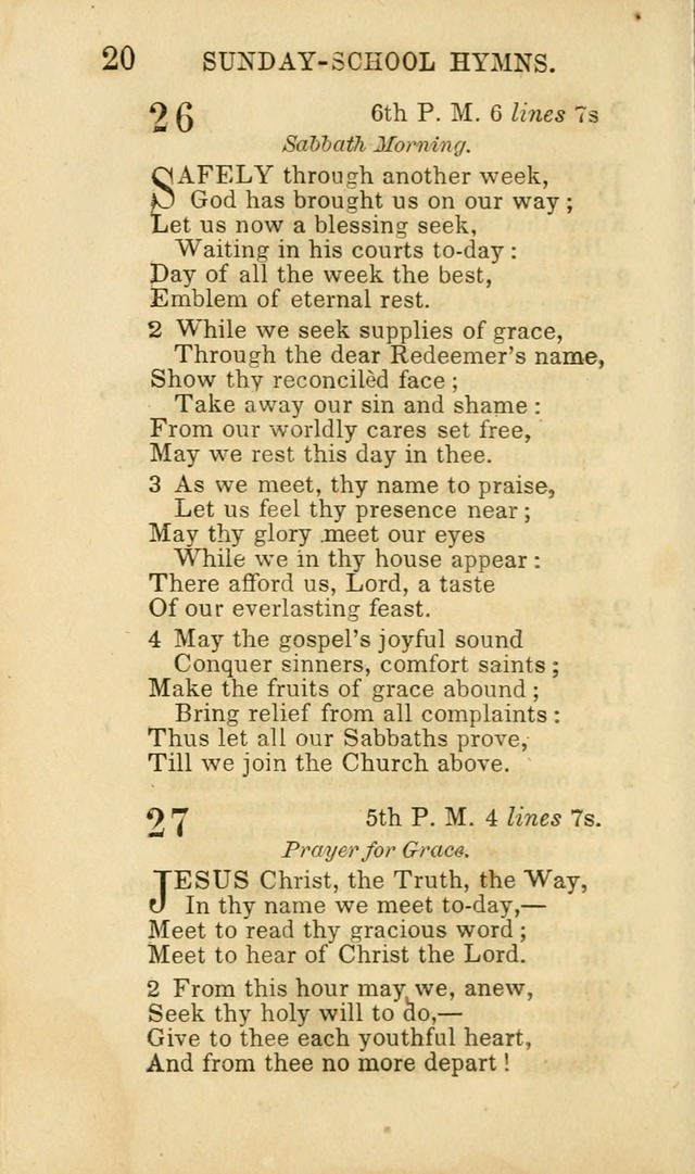 Hymns for Sunday Schools, Youth and Children page 20
