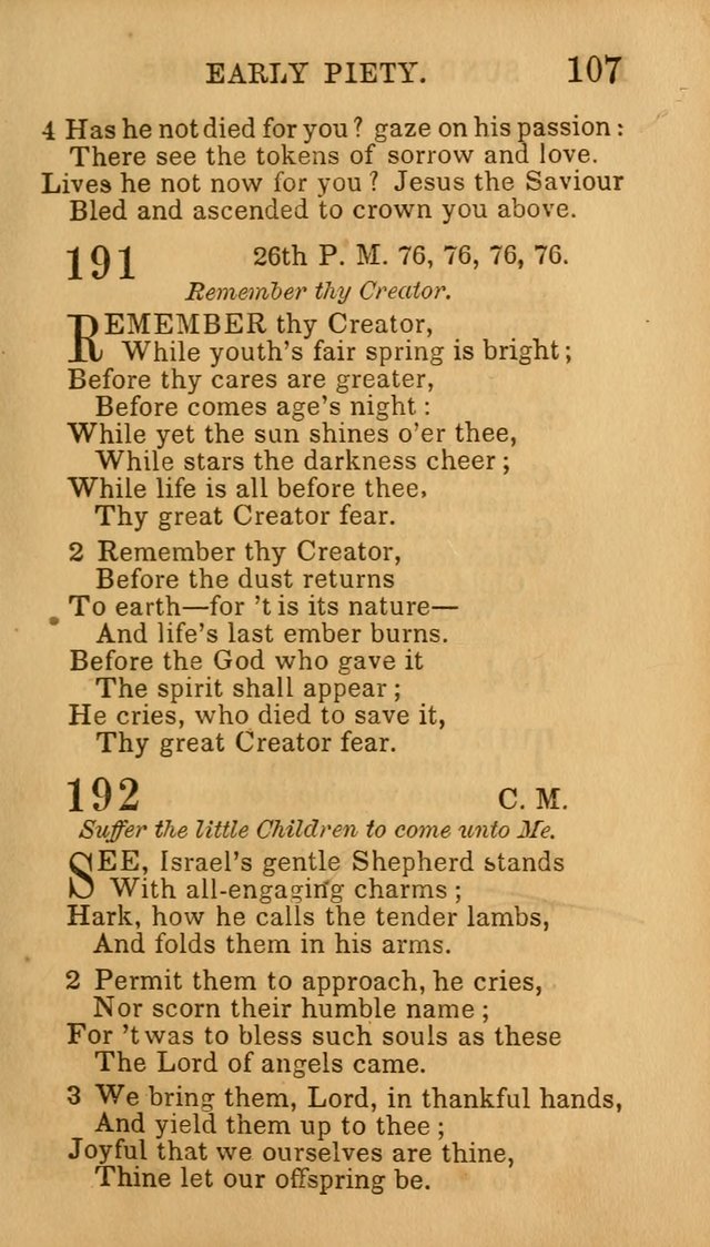 Hymns for Sunday Schools, Youth, and Children page 107