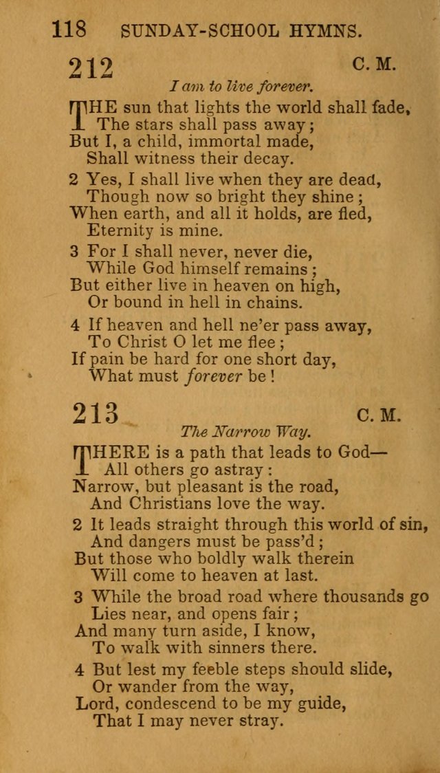 Hymns for Sunday Schools, Youth, and Children page 118