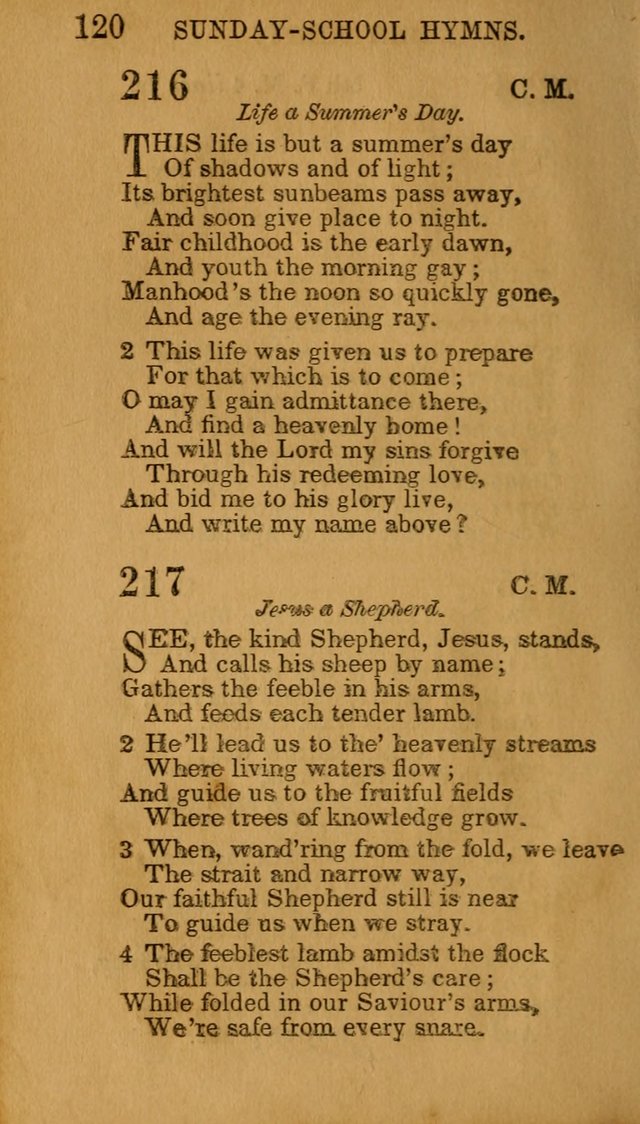 Hymns for Sunday Schools, Youth, and Children page 120