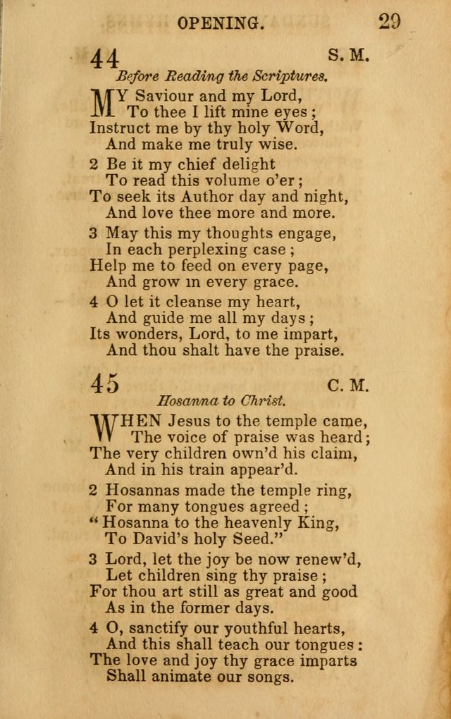 Hymns for Sunday Schools, Youth, and Children page 29